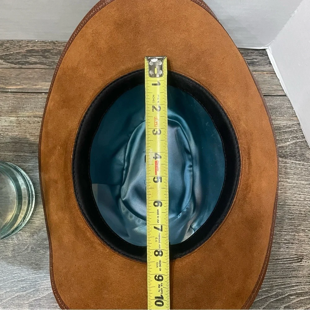 Winfield Cover Company  Western Hat. Size XXL. Turquoise color band. Pre-owned. - Picture 11 of 12